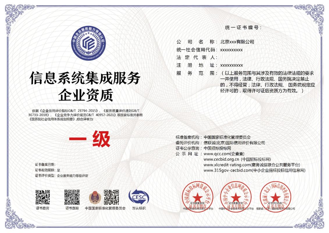 信息系統(tǒng)集成服務(wù)企業(yè)一級 定義、價(jià)值與獲取指南